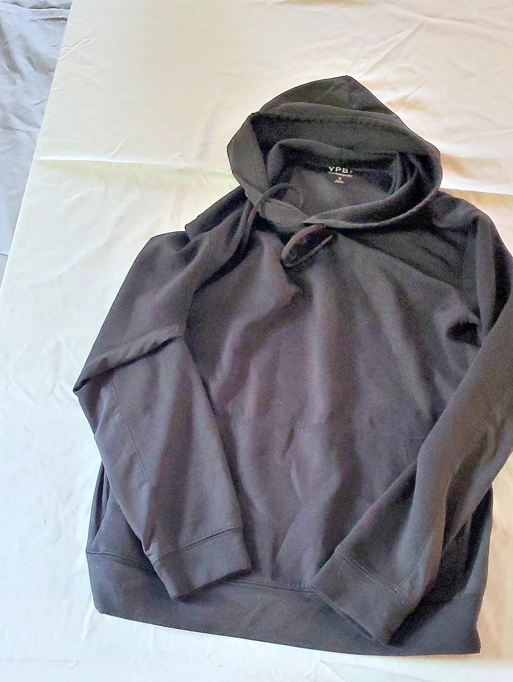 YPB Black Hoodie Size Medium Like New